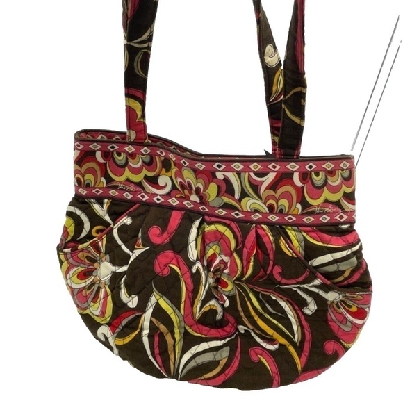 Vera Bradley‎ Retired Puccini Shoulder Bag; Floral; Fall Colors - Picture 2 of 7